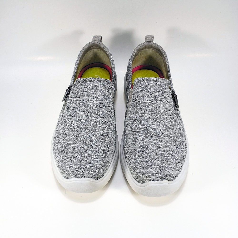Ryka Ally Womens 7 Gray Heather Side Zip Slip On Sneakers - Picture 6 of 10